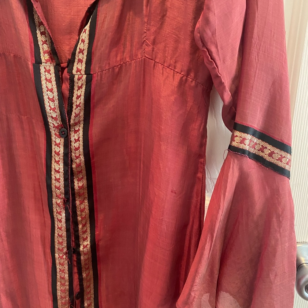 Boho Robe - Merlot, sheen - Picture 3 of 4